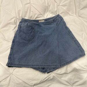 Vintage Y2K Liz Claiborne Denim Mini Skort